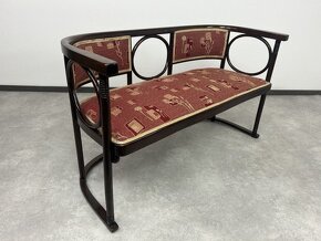 Secesná sofa Fledermaus no.728 arch.Josef Hoffmann - 2