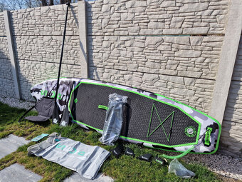 Paddleboard Funwater Green Camouflage + adaptér na kompresor - 2