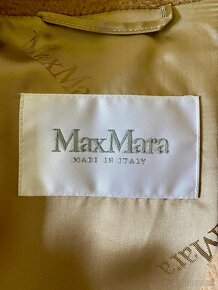 VLNENÝ CAMEL KABÁT zn. MAX MARA č.42 + rukavice - 2