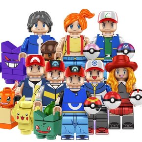 Figúrky Pokemoni (8ks) typ lego, nové, nehrané - 2