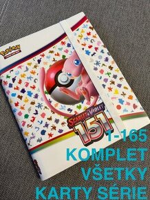 Pokémon 151 plný album so 165 kartami aj vzácne - 2