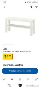 Tv stolík ikea - 2