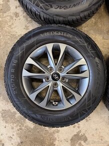 hliníkové disky hyundai r16, zimné pneumatiky 215/70r16 - 2