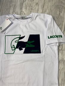 Tricko Lacoste  biele veľký znak - 2