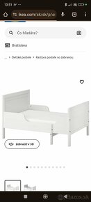 Detská rastuca posteľ Sundvik ikea - 2