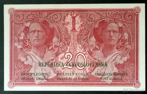 20 Kč 1919 séria P 222 neperforovaná  UNC - 2