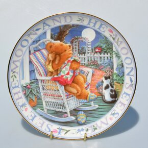 Royal Doulton - 6x Porcelánové taniere - Medvediky, Mackovia - 2