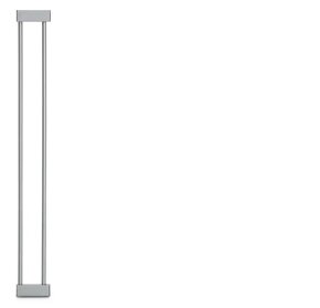 HAUCK Zábrana Stop N Safe 2 incl. 2 x 9 cm extension silver - 2