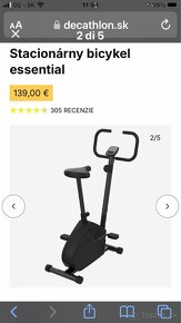 Stacionárny bicykel Decathlon Essential - 2