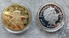Pozlátené, postriebrené pamätné CU mince - 2