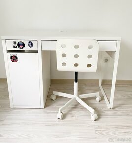 Pisaci stol Micke(Ikea)+stolicka - 2