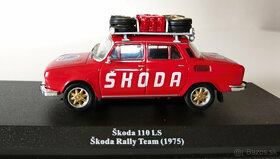 1:43 Model Škoda 110 LS sprievodné vozdilo Rally, 1975 - 2