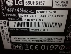 Predam smart TV LG 4k uhl. 165cm ,150,- eur - 2