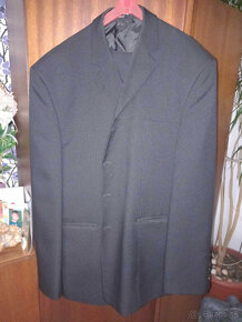✅ NOVÝ čierny oblek PACO ROMANO ✅ veľkosť: 54 ✅ - 2