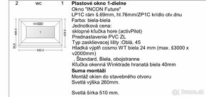 Plastové okno INCON Future - 1-dielne za skvelú cenu 40 € (p - 2