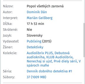 Audio Dominik Dán - Popol všetkých zrovná - 2