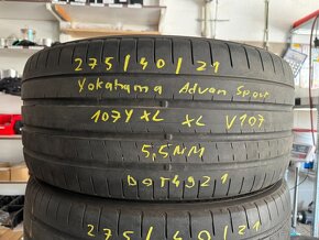 R21 275/40 + 315/35 Yokohama Advan Sport V107 XL Silentfoam - 2