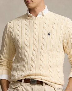 Ralph Lauren sveter Cable-Knit Cotton Jumper, velkost XL - 2