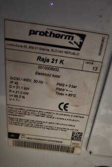 Elektro kotol Protherm Raja 21K - 2