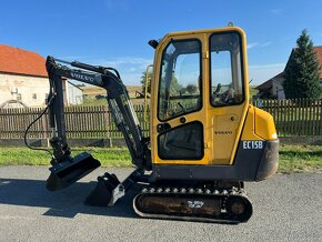 Minibagr Volvo EC15 hyd.podvozek+hyd.svahovka,2007 - 2