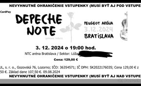 VIP Depeche Note - 2