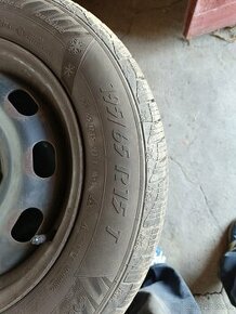 Komplet kolesá 5x100 R15 a zimné pneumatiky 195/65R15 - 2