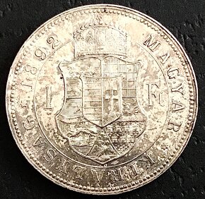 1 Forint 1892 K.B. Fiume, František Jozef I. - 2