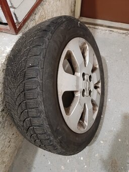 Predám hlinikové disky a zimné kolesá 185/60 R15 Opel Corsa - 2