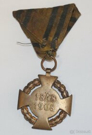 Pamätná medaila FJI 1848 - 1908 so stuhou - 2