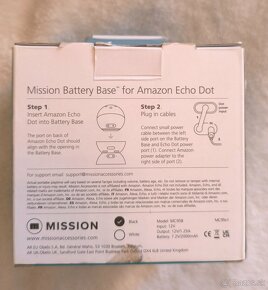 Predám Mission Battery Base" for Amazon Echo Dot - 2