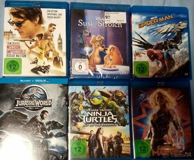 Blu-Ray filmy, moderne, v nemcine a anglictine, 4€ kus - 2