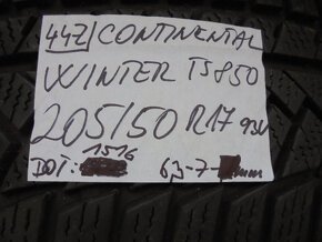Continental WinterContact TS 850 P 205/50 R17 č.44L+z - 2