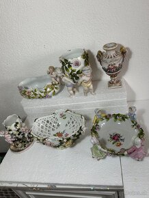 Figuralny porcelan miska amfora anjelik - 2