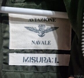 Panska tepla khaki zimna bomber bunda Aviazione Navale - 2