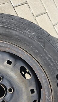 185/60 r14 letné / plechové disky 5x100 r14 fabia - 2