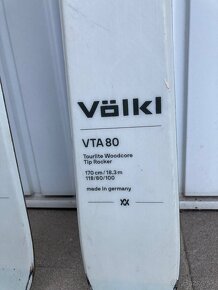 Predam skialp lyze Völkl VTA 80, dlzka 170 cm - 2