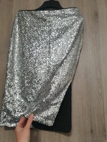 Metalická sukňa H&M 38 - 2