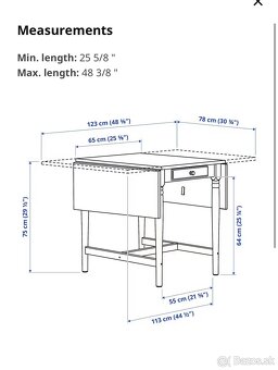 Predám rozkladací jedálenský stôl - 2