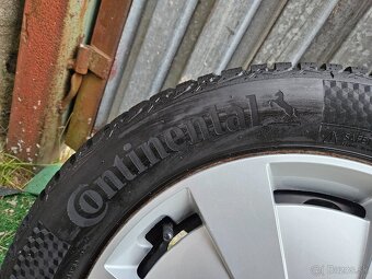 Zimná sada VW - 5x112 R16 + Continental 205/55 r16 - 2