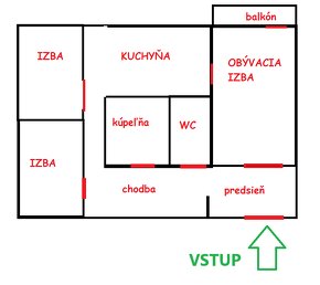 3 izbový byt 74 m2, 6/9 Galanta, sídl.JAS 109.900 € + dohoda - 2