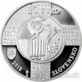 10 EURO/2018 Uznanie slovanského liturgického jazyka - PROOF - 2