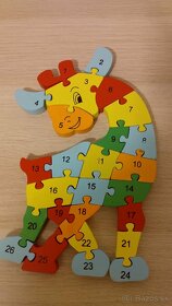 Drevené puzzle "žirafa" - 2