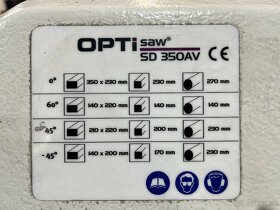 Predam pasovu pilu OPTI SAW SD350AV - 2