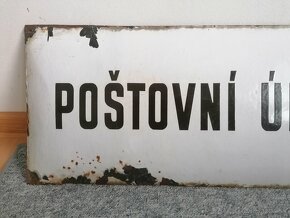 Smaltovaná tabuľa Poštovní úřad - 2