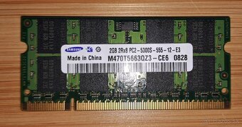 Predám DDR2 5300 2GB a 1GB - 2