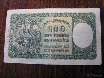 SLOVENSKÝ ŠTÁT: 100-KORÚN -1940 - 2