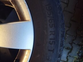 5x112 R15 Originál Škoda 195/65 R15 Zimné - 2