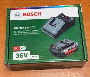 Nový Bosch starter set 36V 2. Ah aku batéria, nabíjačka - 2