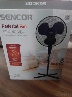 Senior Pedestal Fan SFN 4031BK - 2