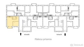 2 izbový byt (46m²) B101 prízemie v NOVOSTAVBE, Kolárovo - 2